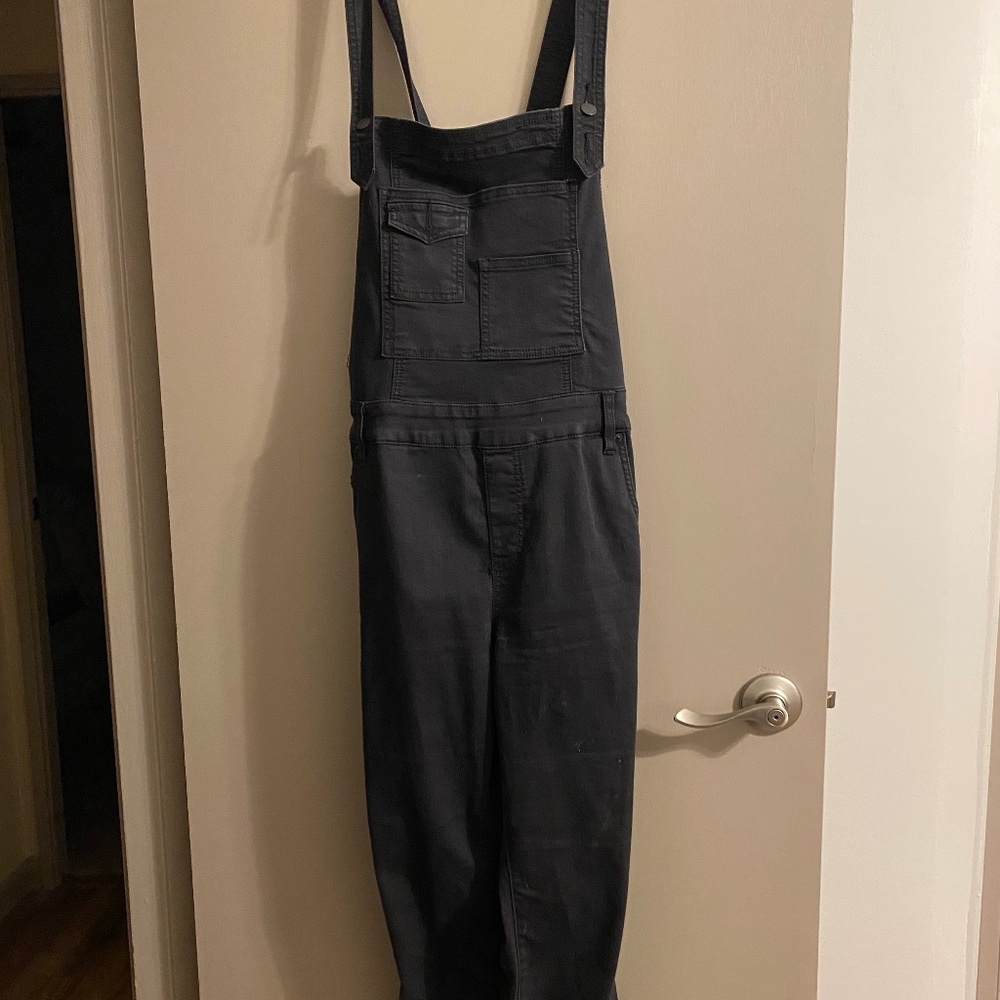 Free people low cross back overalls
